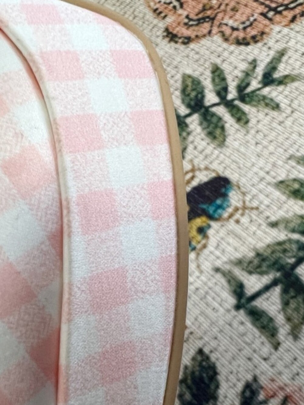New Dolce Vita Byrdie Gold Pandro Gingham Heels - Picture 12 of 15